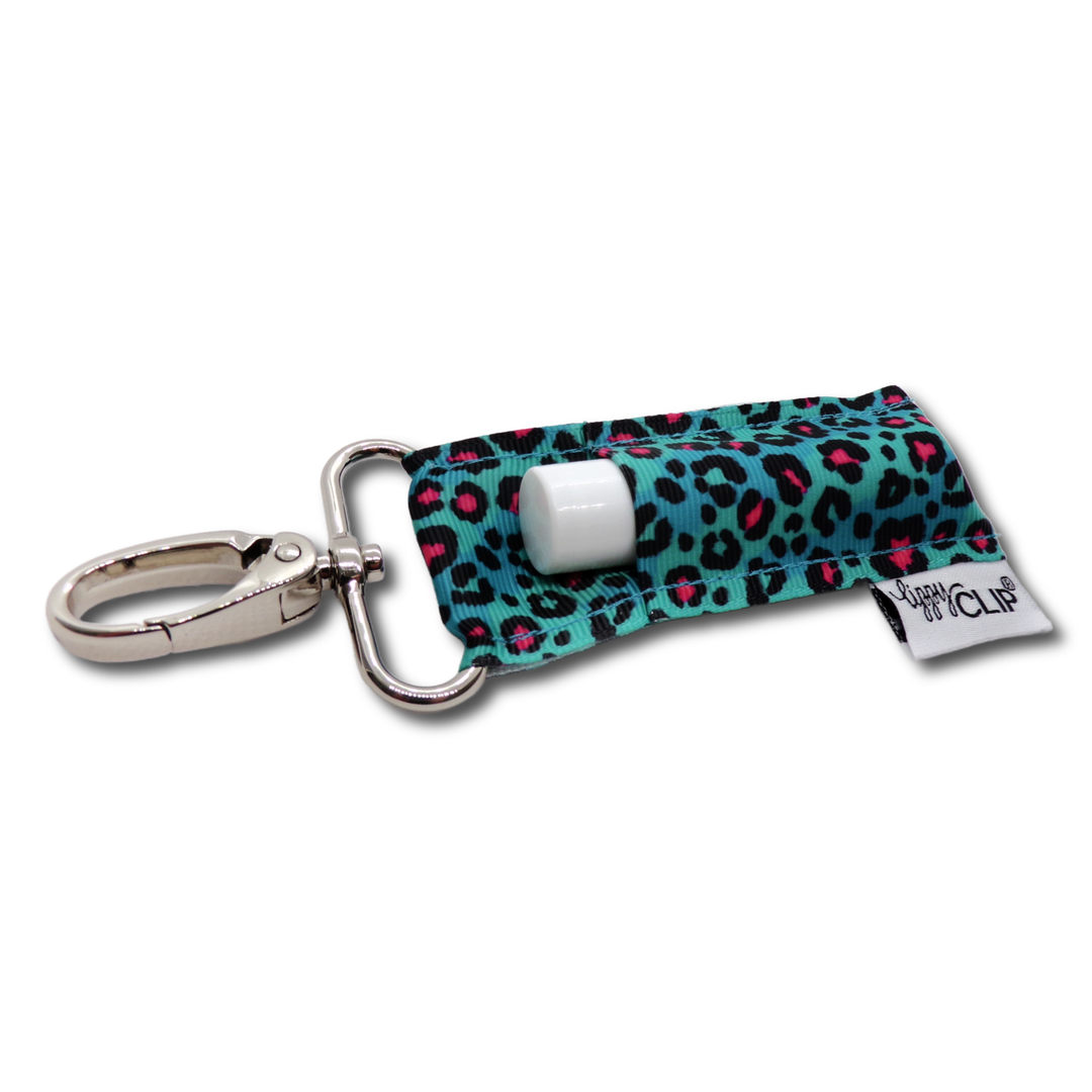 Turquoise Leopard LippyClip® Lip Balm Holder (PREORDER: Ships in 2-3 Weeks)