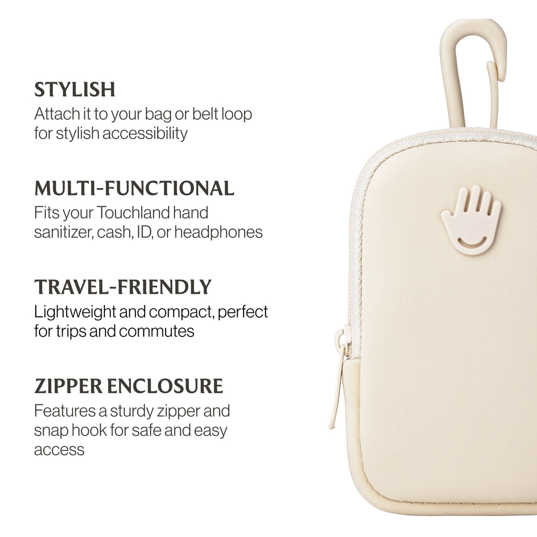 Touchette Hand Sanitizer Pouch - Ivory