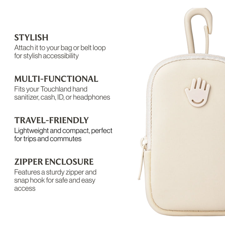 Touchette Hand Sanitizer Pouch - Ivory