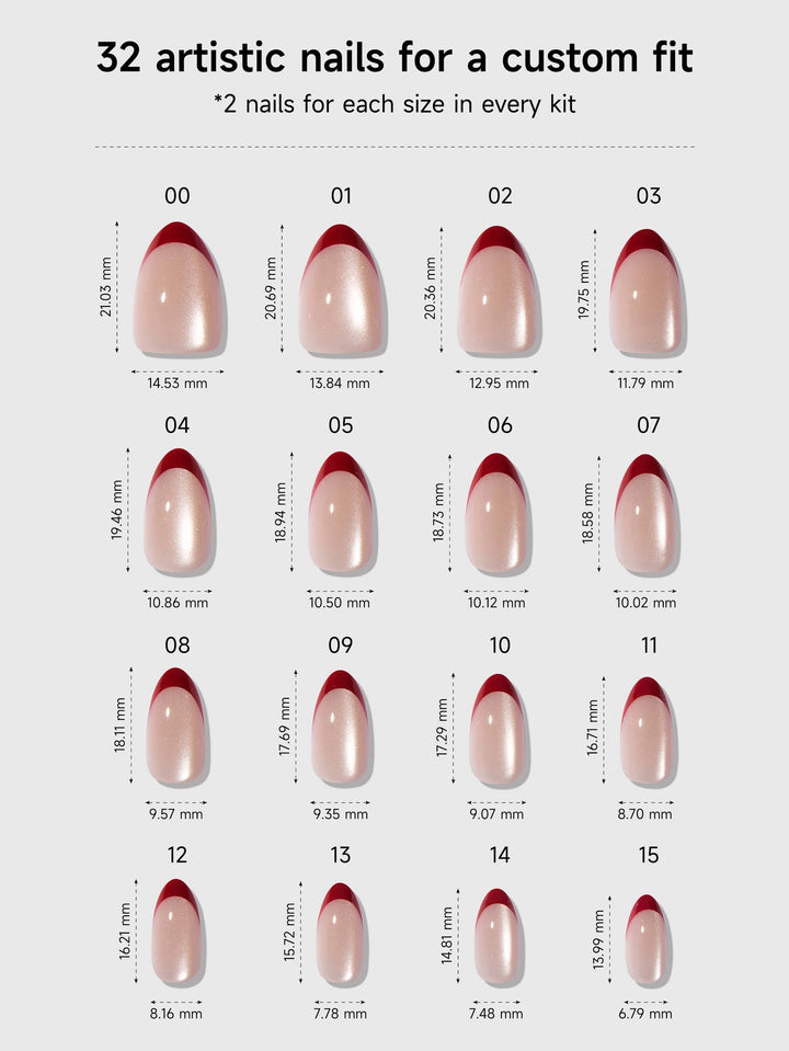 Rouge Crystal Press-On Nails by Celebritips