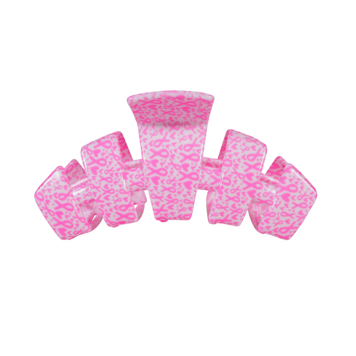 Medium Teleties Claw Clip - Breast Cancer Awareness (Ships Next Week)