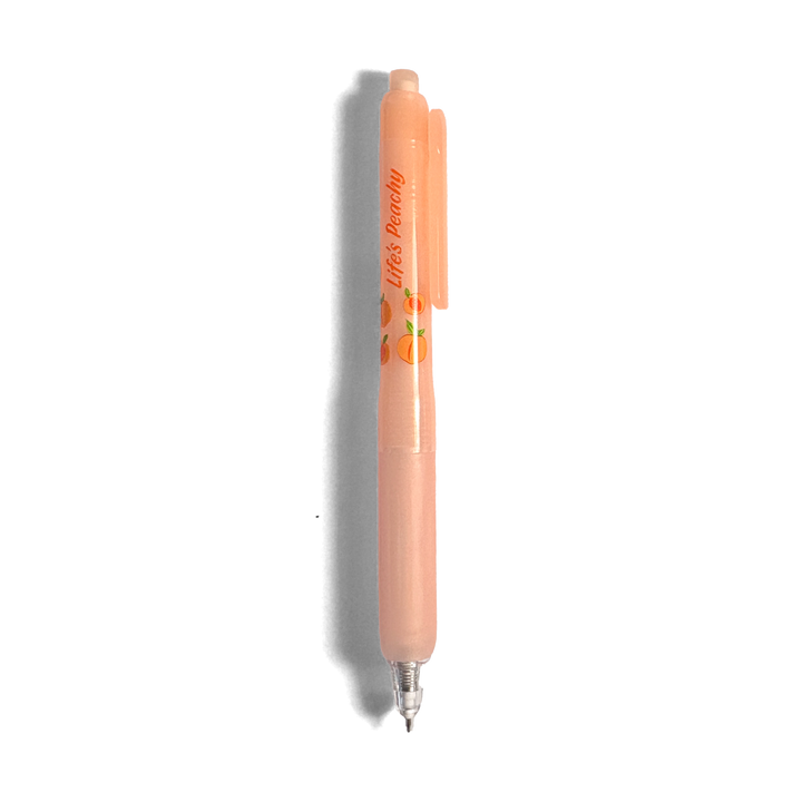 Fresh Squeezed Black Ink Scented Gel Pen - Peach