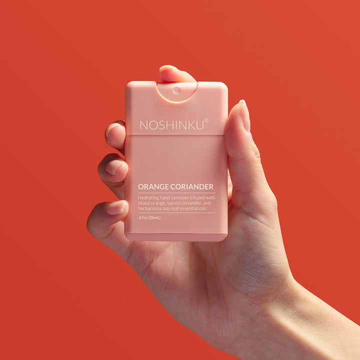 Refillable Moisturizing Hand Sanitizer - Orange Coriander by Noshinku