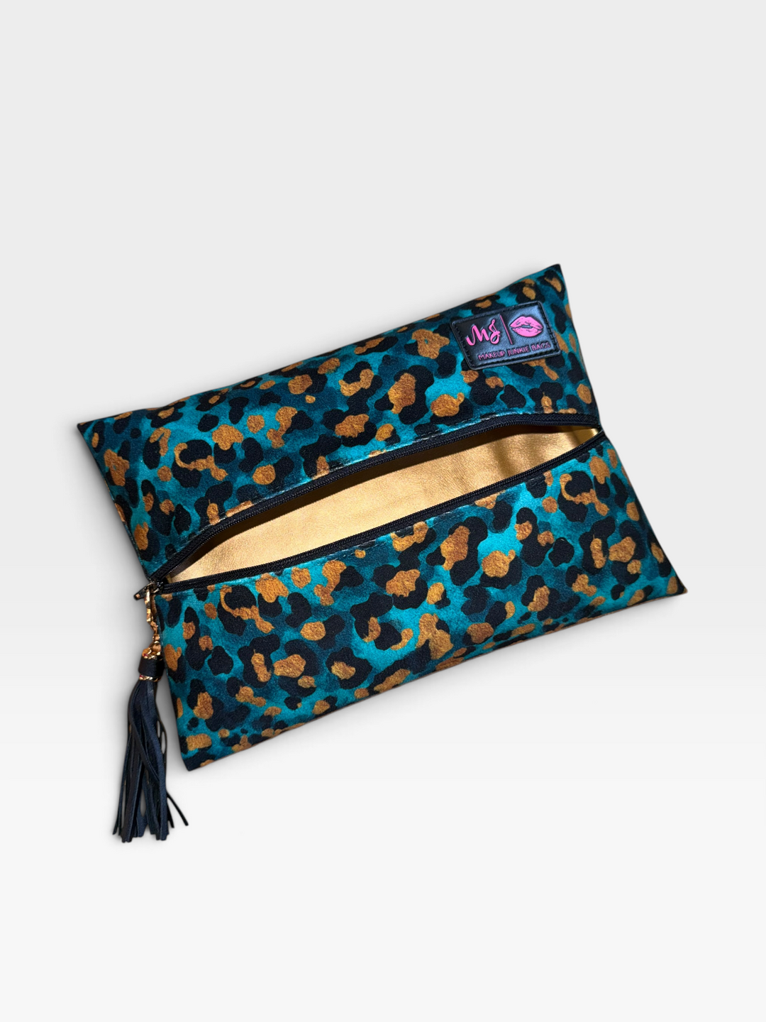Teal Leopard by Makeup Junkie (SEPT ARRAY: Ships in 8-10 Weeks)