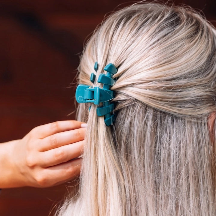 Small Teleties Claw Clip - Teal With It