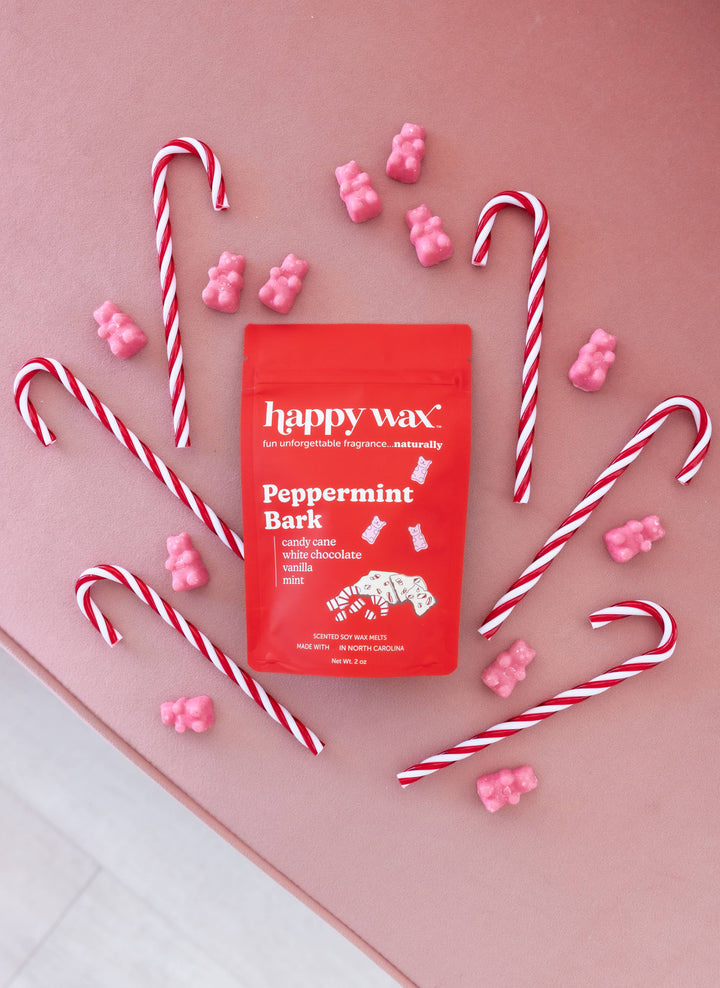 Happy Wax Soy Melts 2 Oz Bag - Peppermint Bark