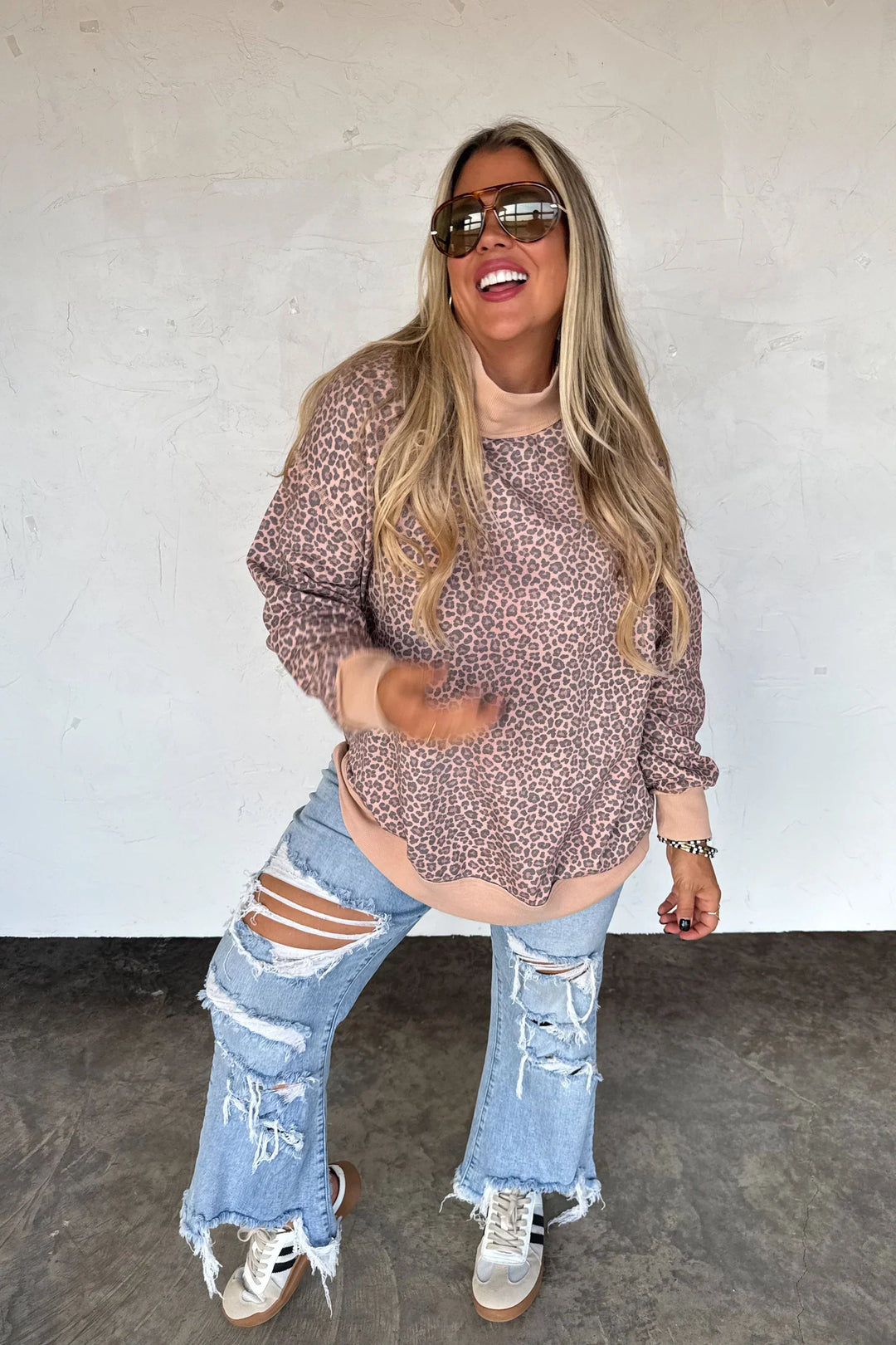 PREORDER: Miller Mock Neck Sweatshirt By Blakeley (Ships Late February)