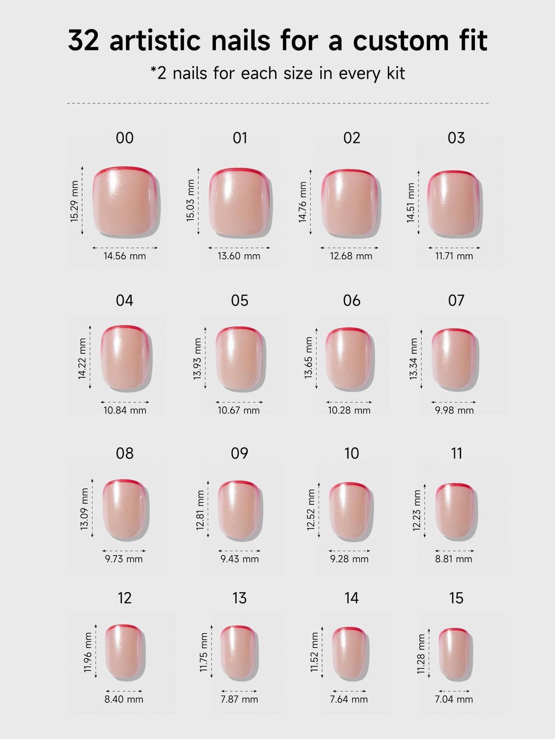 Micro Cherry Glaze Press-On Nails by Celebritips