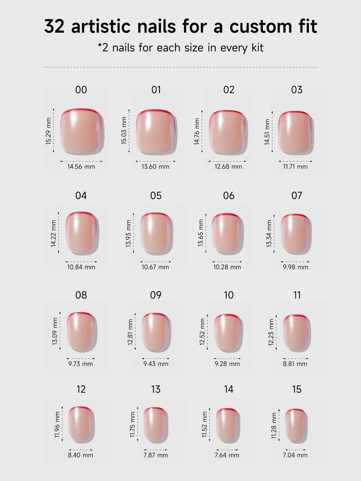 Micro Cherry Glaze Press-On Nails by Celebritips