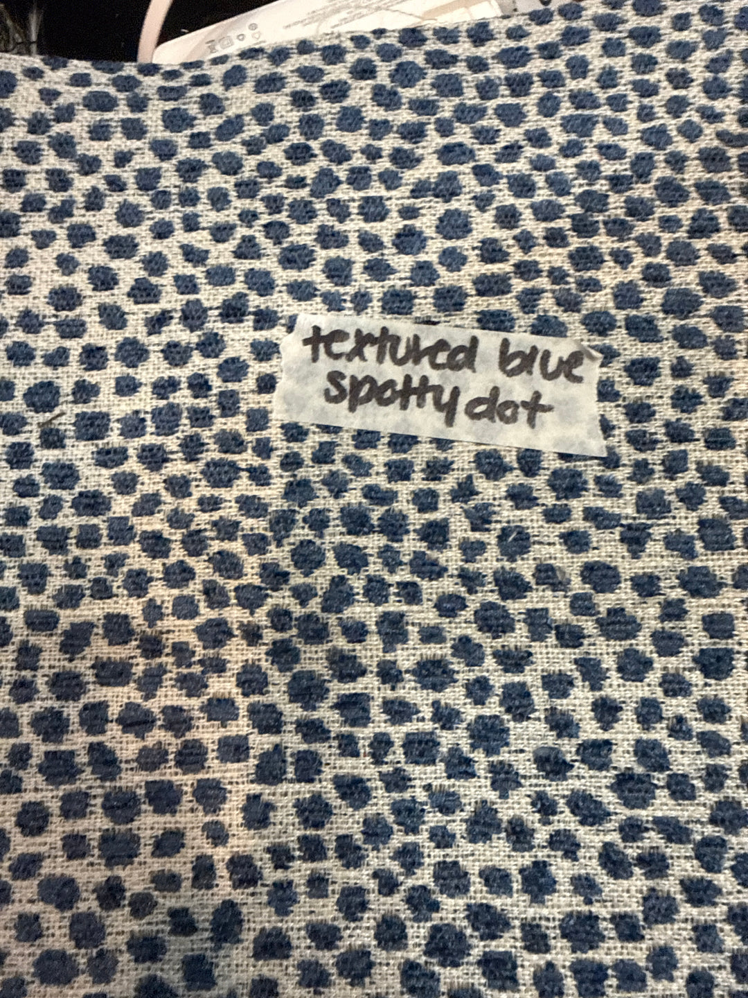 MJ TX PREPO SINGLE LADIES: Textured Blue Spotty Dot Mini Top Zip by Makeup Junkie (Ships in 3-4 Weeks)