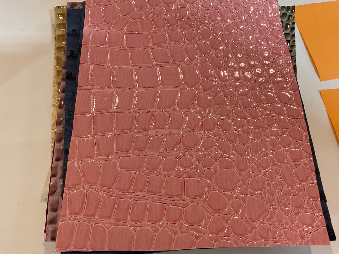 Light Pink Gator Micro Single Ladies ROUND 2 by Makeup Junkie Bags 10/5 (Ships in 4-5 Weeks)