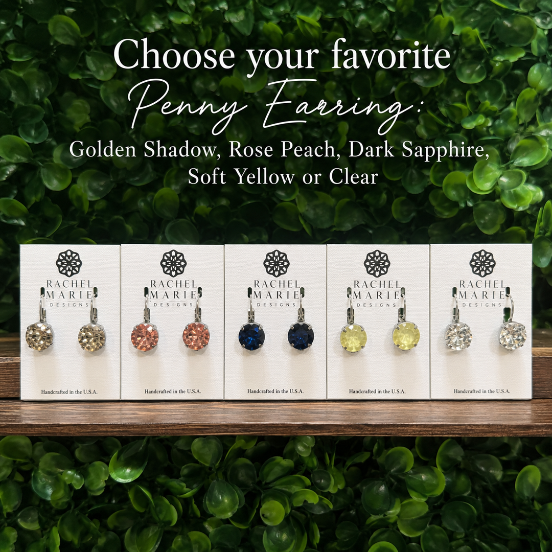PATRIOTIC PREORDER: GWP PENNY EARRING by Rachel Marie Designs (Ships in 2-3 Weeks)