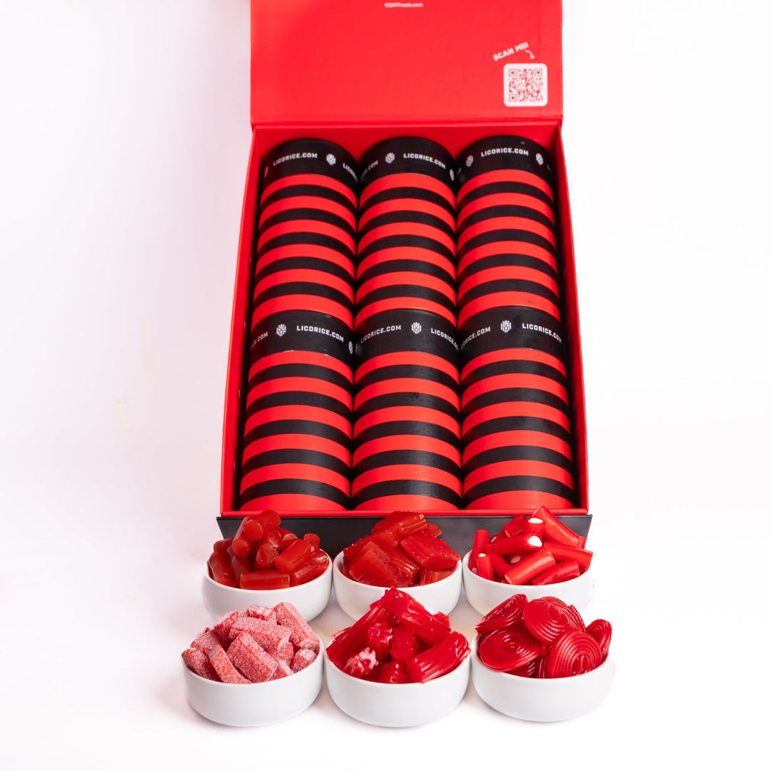 6 Tube Red Licorice Lover Gift Box - Treats Live