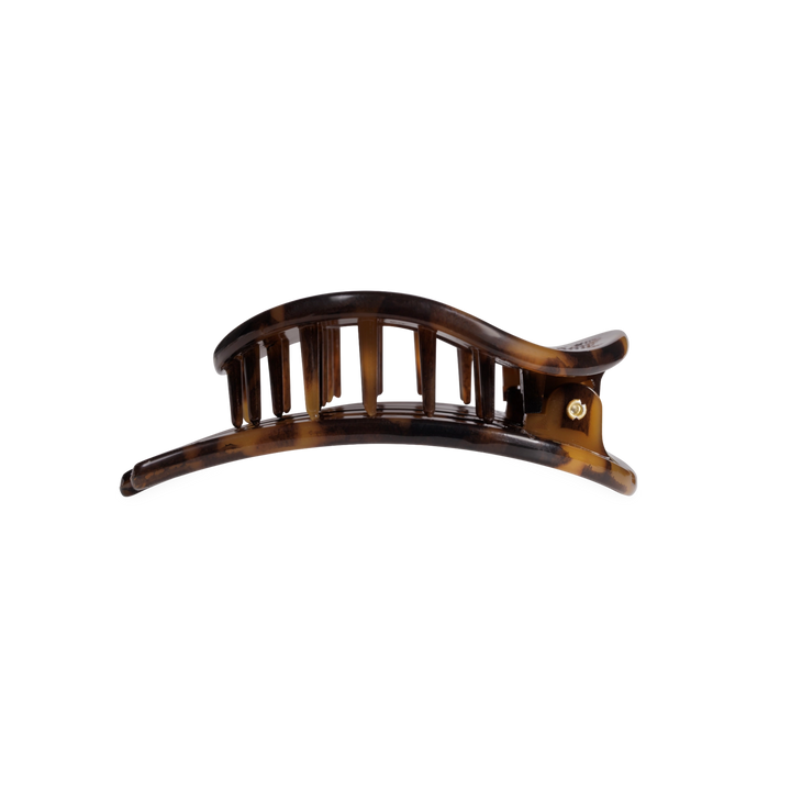 Medium Teleties Flat Open Circle Clip - Tortoise (Ships Next Week)