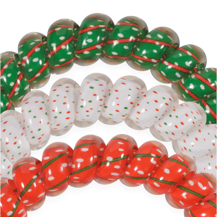 Teleties Hair Tie - Large Band Pack of 3 - Holiday Confetti (Ships in 1-2 Weeks)