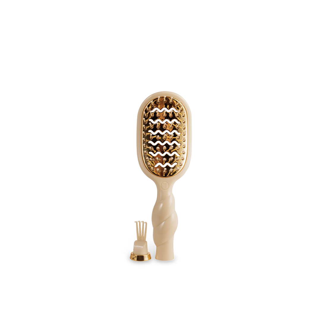 Mini Tan Vented Hair Brush by Teleties
