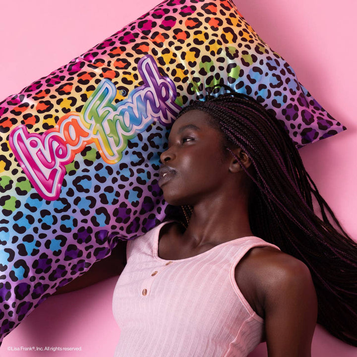 Lisa Frank Rainbow Leopard Satin Pillowcase