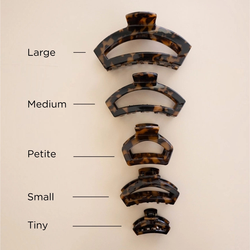 Petite Teleties Open Claw Clip - Tortoise
