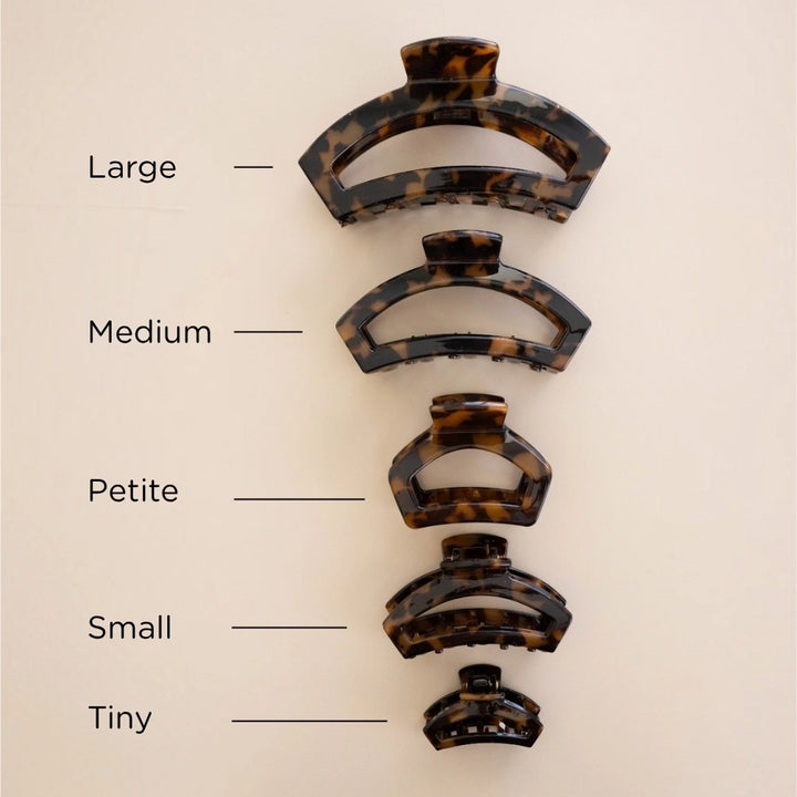 Petite Teleties Open Claw Clip - Tortoise