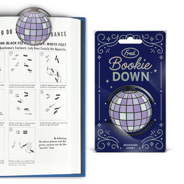 Bookie Down Disco Ball Bookmark