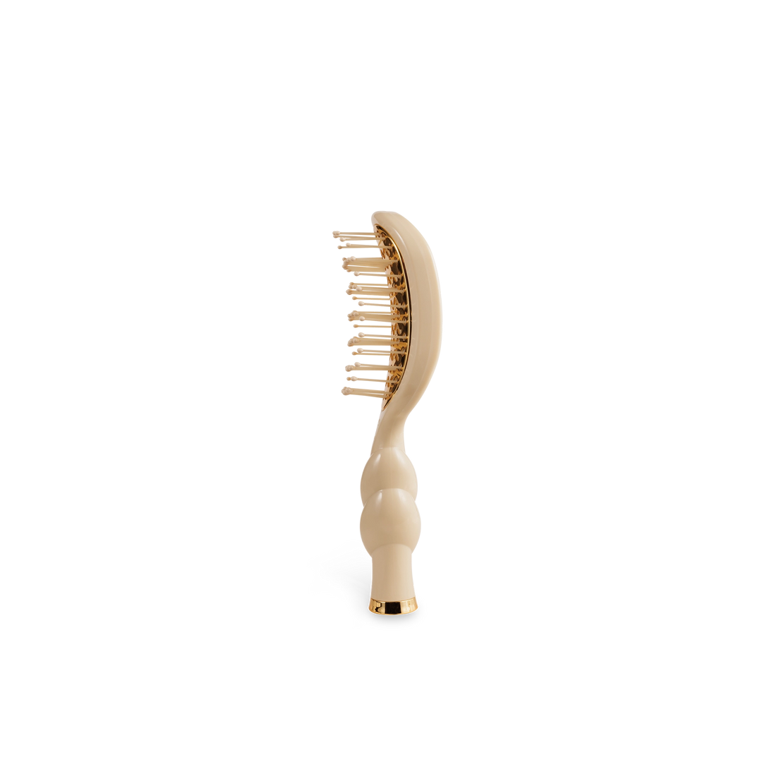 Mini Tan Vented Hair Brush by Teleties