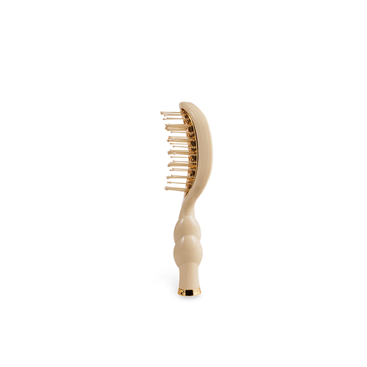 Mini Tan Vented Hair Brush by Teleties