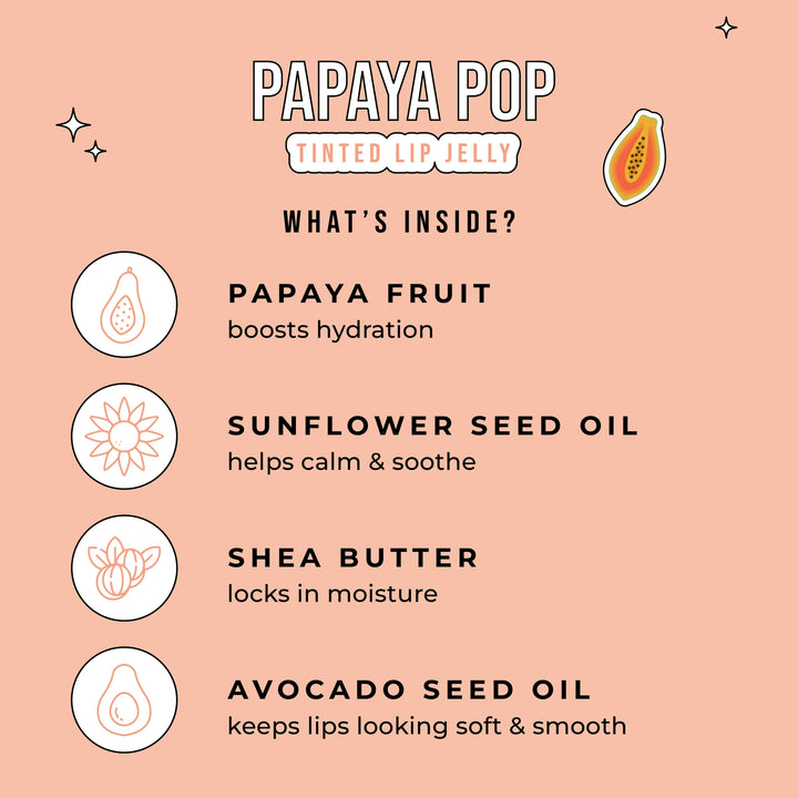 Tinted Lip Jelly - Papaya Pop