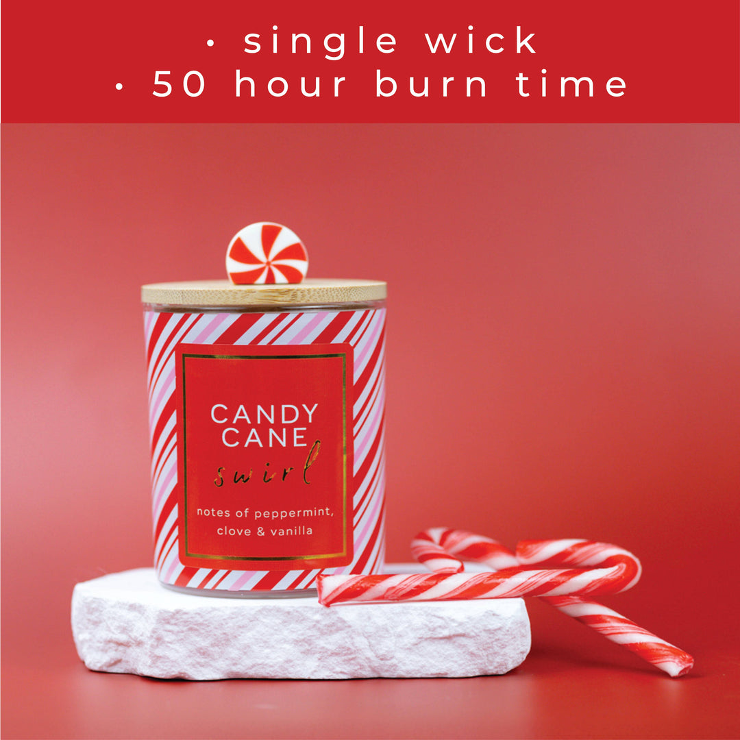 Candy Cane Swirl 10oz Candle