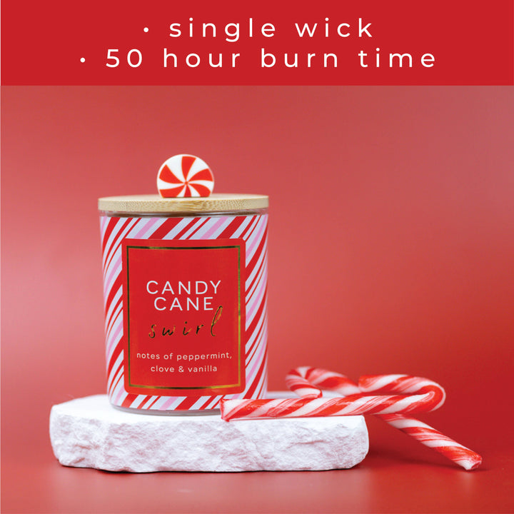 Candy Cane Swirl 10oz Candle