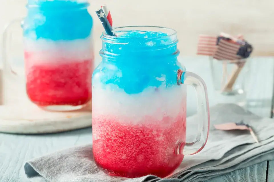Red, White & Blue Summer - Strawberry Daiquiri Frozen Cocktail