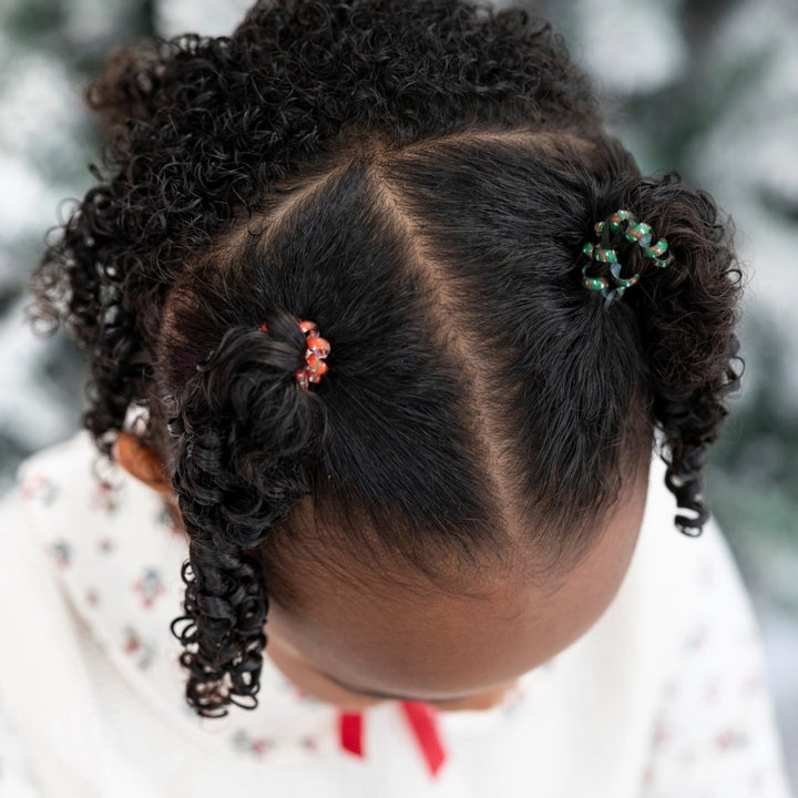 Teleties Hair Tie - Tiny Band Pack of 5 - Holiday Confetti (Ships in 1-2 Weeks)