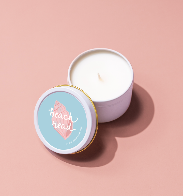 Beach Read 3 oz Travel Tin Candle