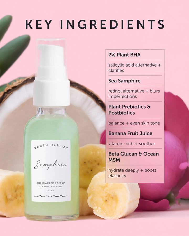 2% Plant Bha + Sea Retinol Samphire Clarifying Serum: