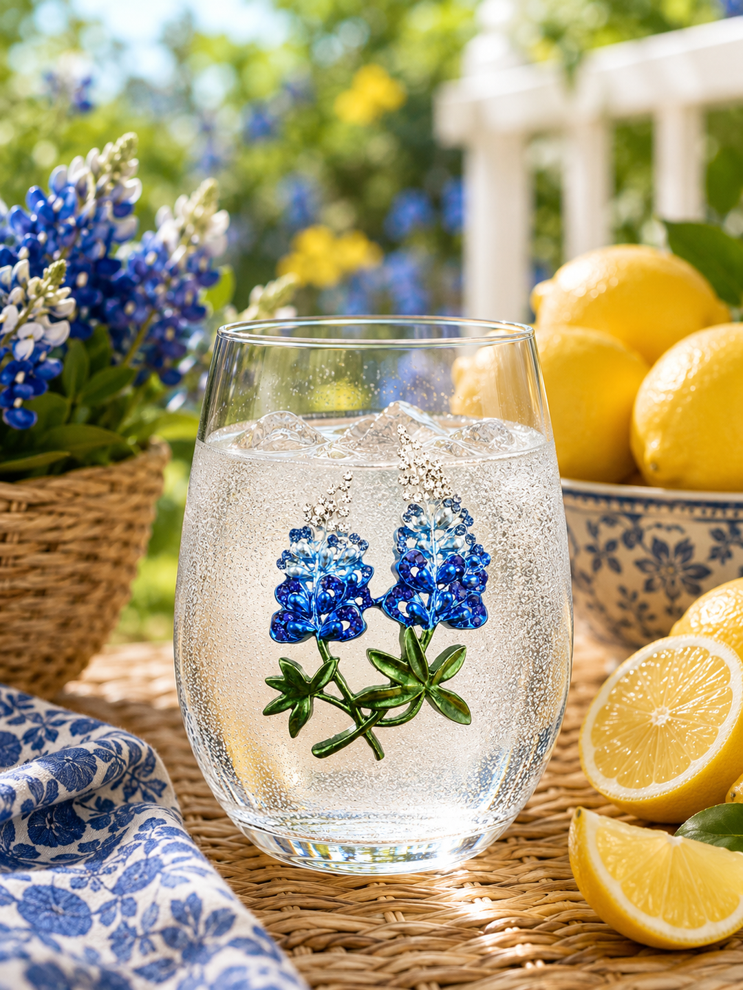 JUNE PREORDER: Bluebonnet Stemless by the Queens Jewels (Ships in 2-3 Weeks)