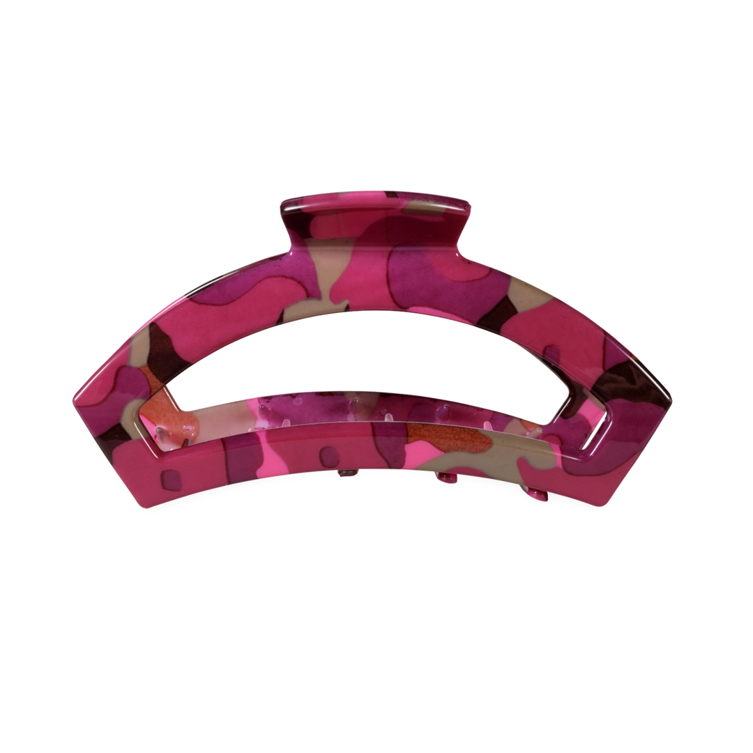 Medium Teleties Open Claw Clip - Garden Glam