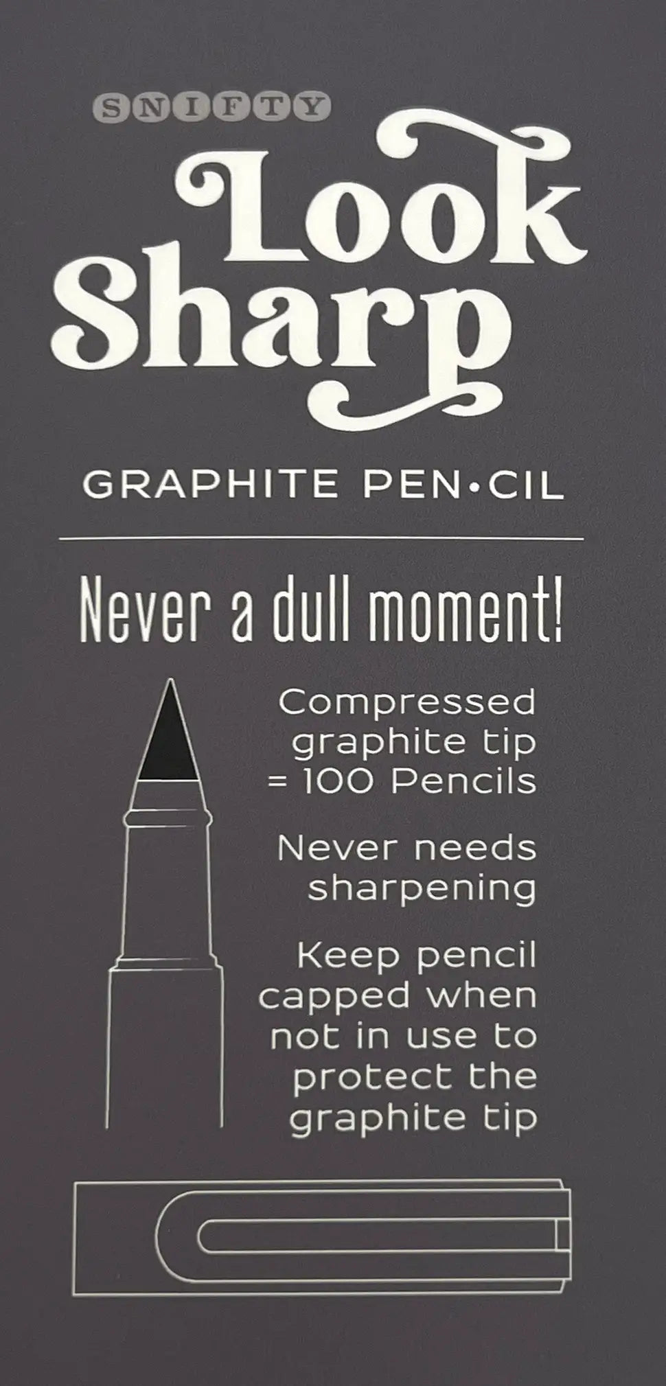 Look Sharp Graphite Pen-cil - Black