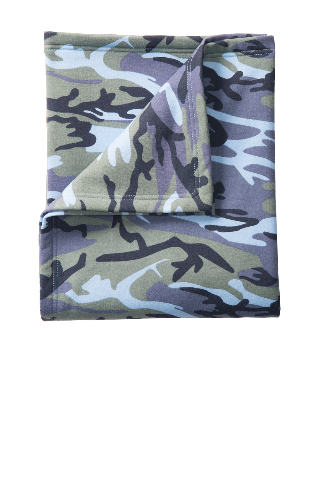 by PrepO DOORBUSTER: Blue Camo Collegiate Embroidered Blanket (Ships in 2-3 Weeks)