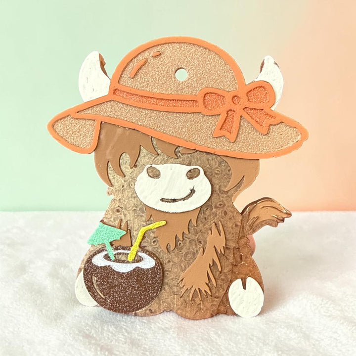 MAY PREORDER: Cabana Cow Freshie by Bug & Bean Freshies (Ships in 3-4 Weeks)