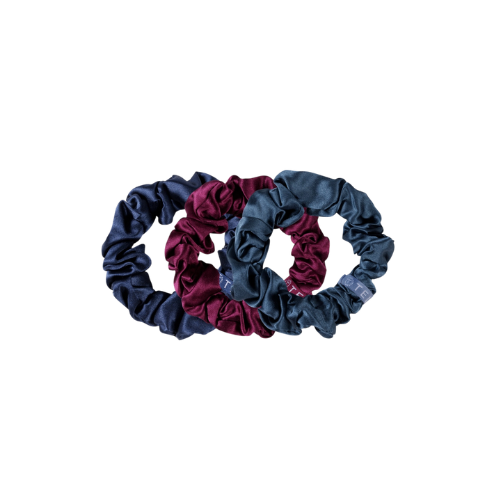 Teleties Silk Scrunchies - Large Band Pack of 3 - Autumn Assortments