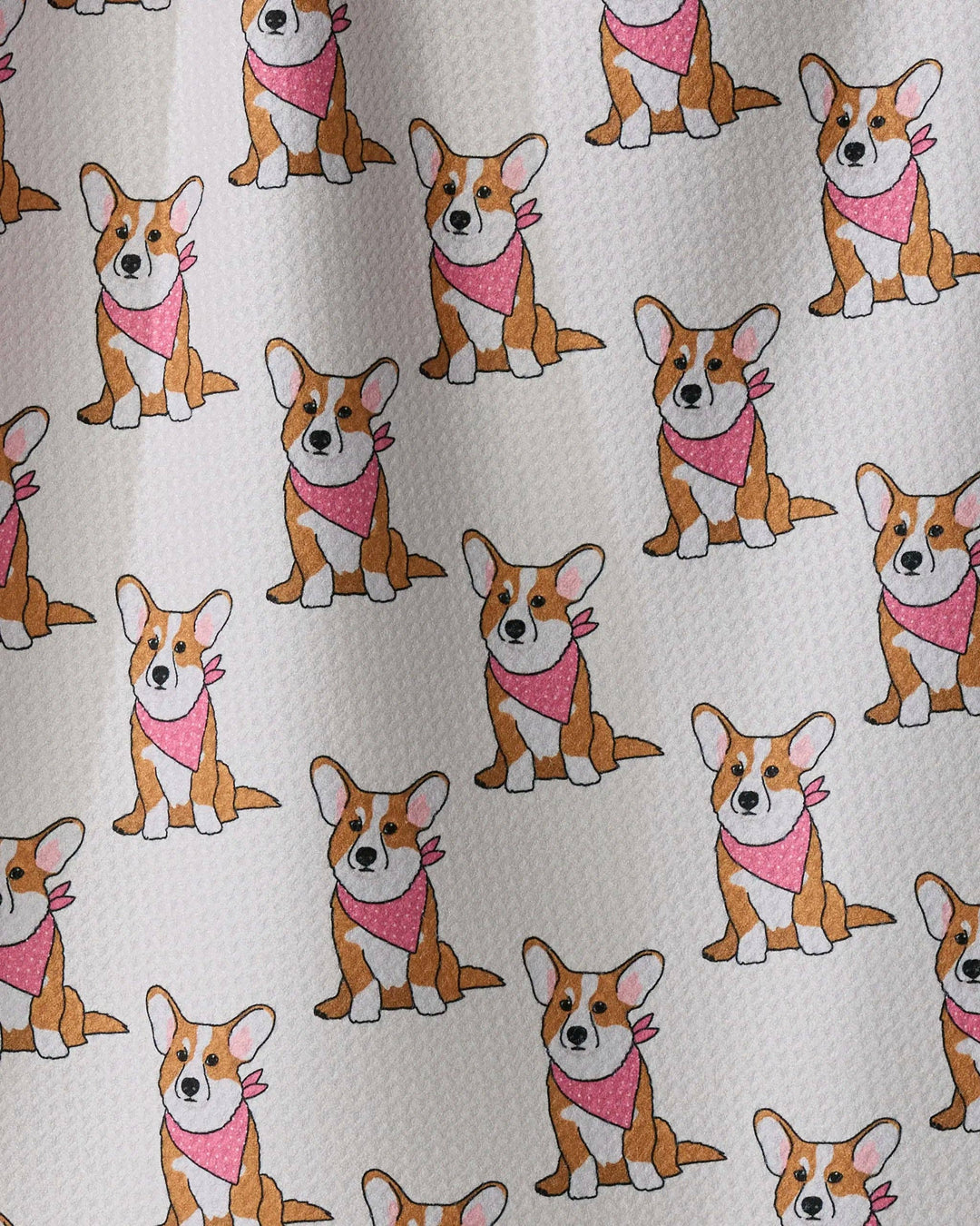 Corgi Pals Tea Towel - Pink by Geometry