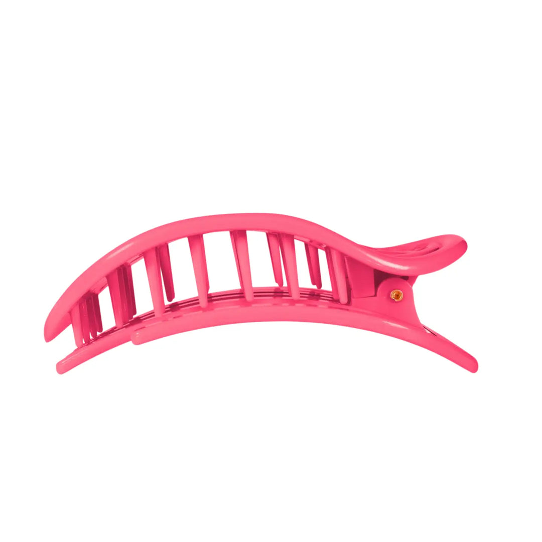Large Teleties Flat Oval Clip - Lain Snow Tropic Twist