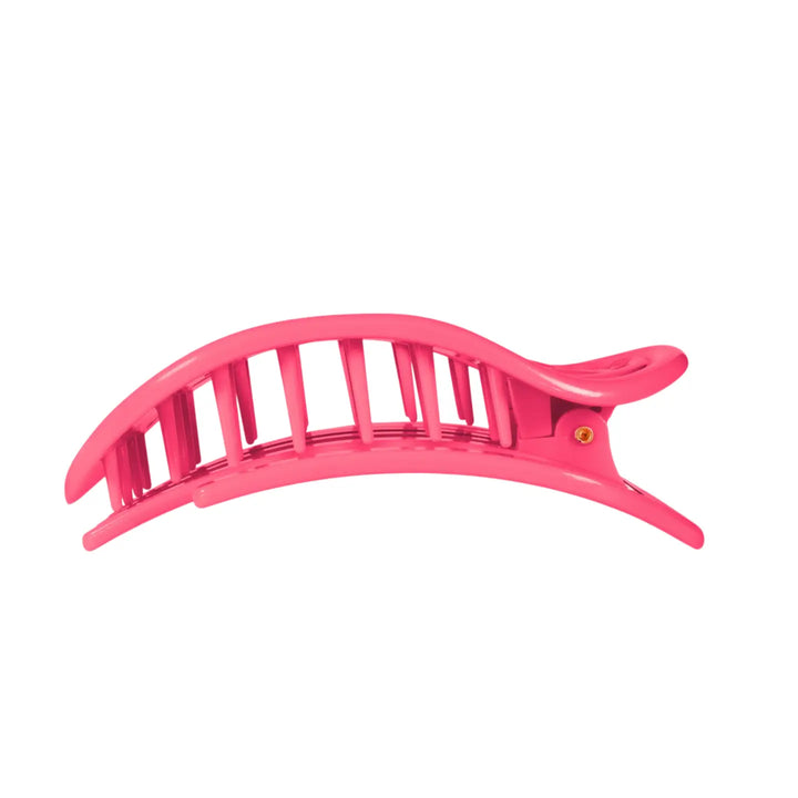 Large Teleties Flat Oval Clip - Lain Snow Tropic Twist