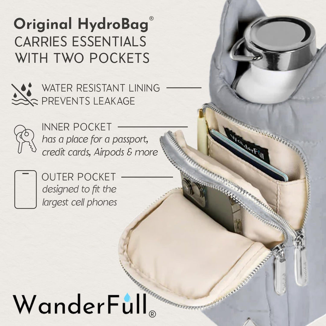 JUNE MARKET: Sky Gray Matte HydroBag® by Wanderfull (Ships in 2-3 Weeks)
