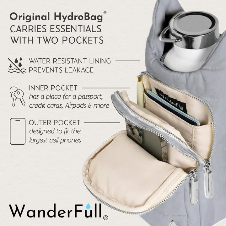 JUNE MARKET: Sky Gray Matte HydroBag® by Wanderfull (Ships in 2-3 Weeks)