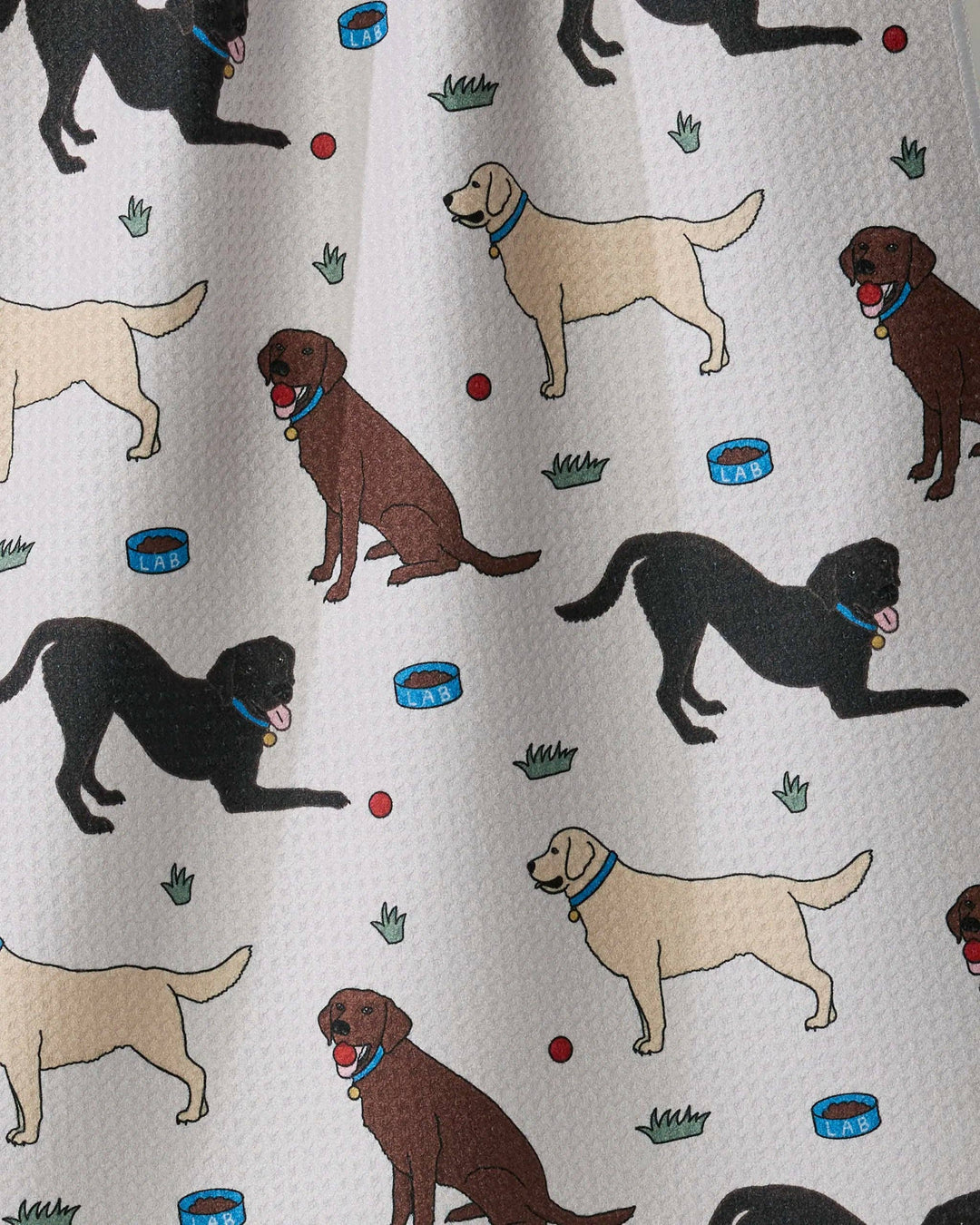 Lab Pals Tea Towel - Multi Lab by Geometry