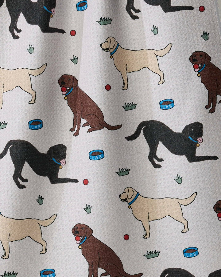 Lab Pals Tea Towel - Multi Lab by Geometry