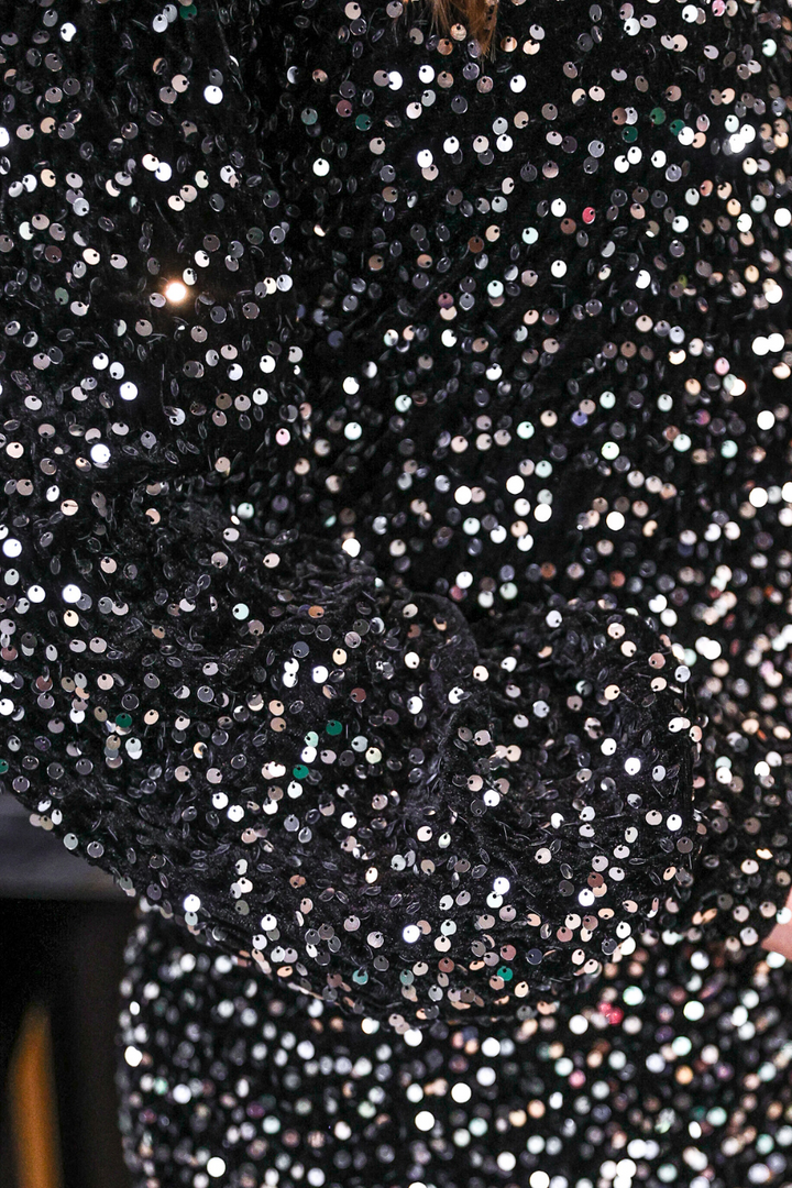 Old Flame Sequin Dress - Black by Jess Lea