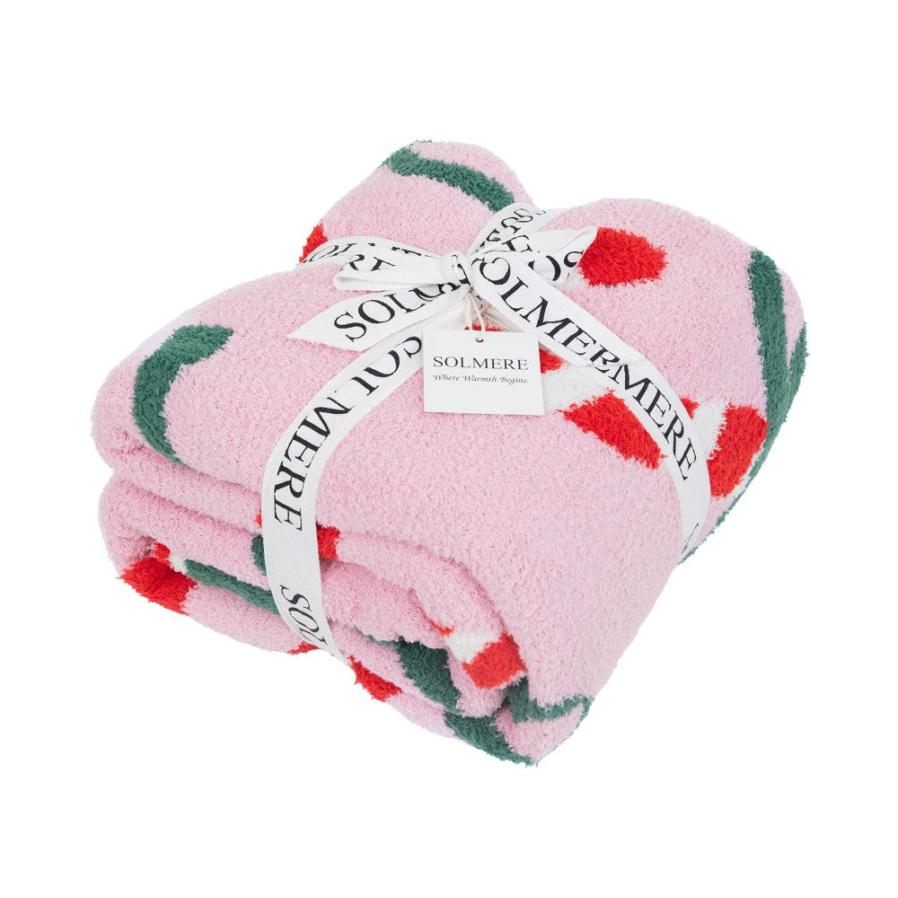 Candy Cane Solmere Blanket by Judson & Co