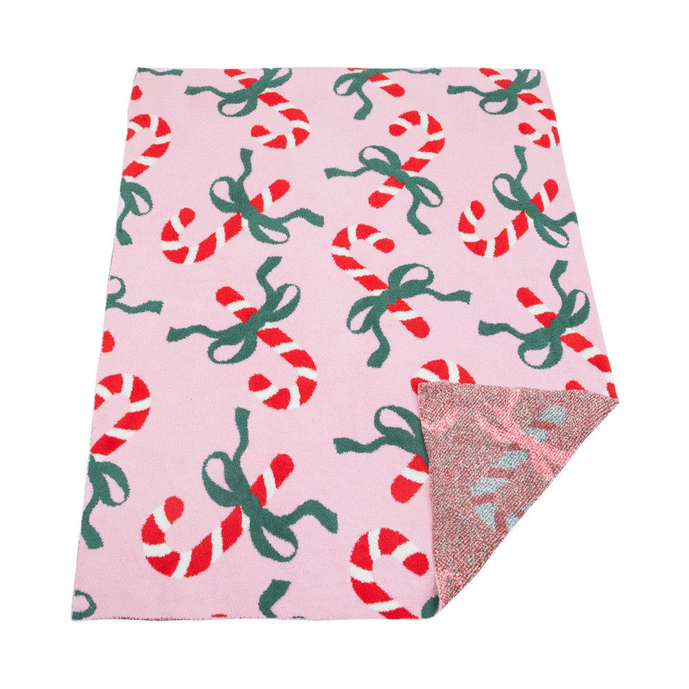 Candy Cane Solmere Blanket by Judson & Co