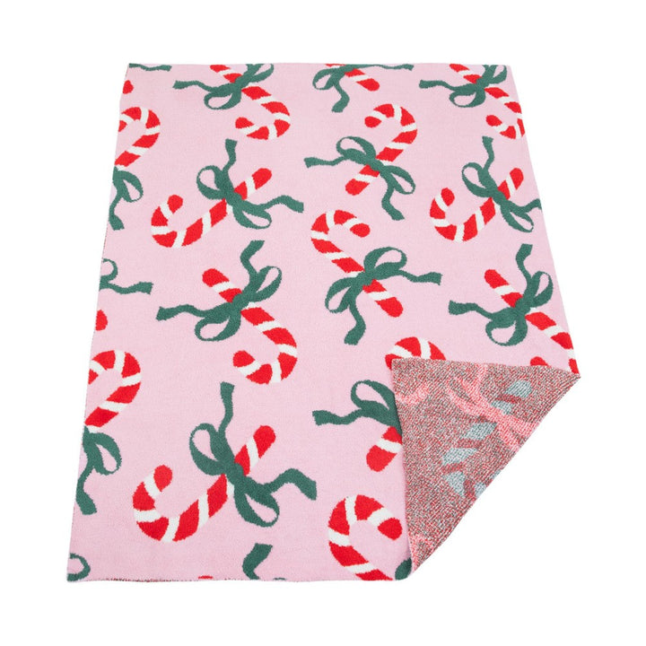Candy Cane Solmere Blanket by Judson & Co